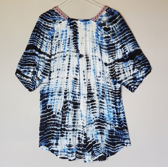 Revolve Gypsy 05 Voile Tunic Womens Small Tiger Tie Dye Print - Picture 3 of 9